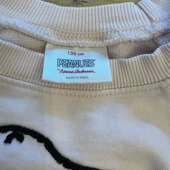 hanna andersson snoopy sweatshirt pink size 130 - Picture 3 of 4